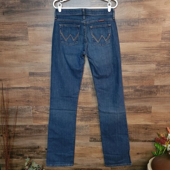Wrangler Jeans Size 6x38 Inseam measures 37" Q Baby Tuff Buck Bootcut Mid Rise - Picture 2 of 10